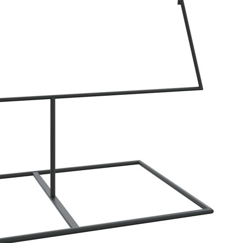 METALOWA CHOINKA ŚWIĄTECZNA DO DEKORACJI CZARNA 210CM