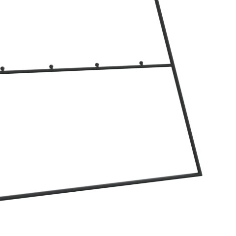METALOWA CHOINKA ŚWIĄTECZNA DO DEKORACJI CZARNA 210CM