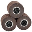 VidaXL Rolle do Szlifowania 3 pcs Brązowy 12 x 12 x 10 cm