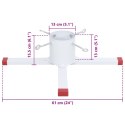 STOJAK POD CHOINKĘ, BIAŁY, 61X61X15,5CM