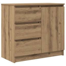 KOMODA Z SZUFLADĄ ARTISAN OAK 71X35X65CM DREWNO KLEJONE