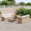 VidaXL Zestaw Sof na Ogród 11 pcs Beżowy i kremowy 100 x 100 x 71 cm