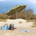 VidaXL Parasol plażowy Zielony 206 x 206 x 212 cm Poliester i Metal