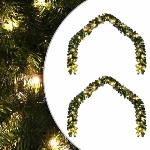 GIRLANDA BOŻONARODZENIOWA Z 600 DIODAMI LED 2 PCS ZIELONY PVC