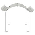 VidaXL Nasada kominkowa Srebrny 59.5 x 50 x 36.5 cm Stal nierdzewna