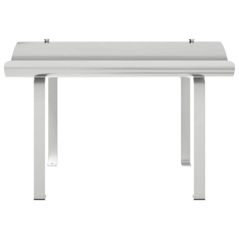 VidaXL Nasada kominkowa Srebrny 59.5 x 50 x 36.5 cm Stal nierdzewna