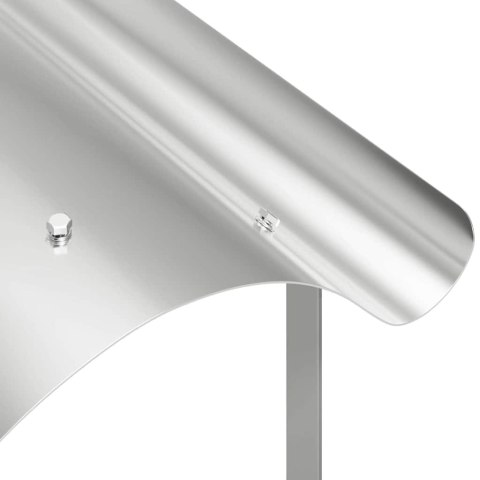 VidaXL Nasada kominkowa Srebrny 59.5 x 50 x 36.5 cm Stal nierdzewna
