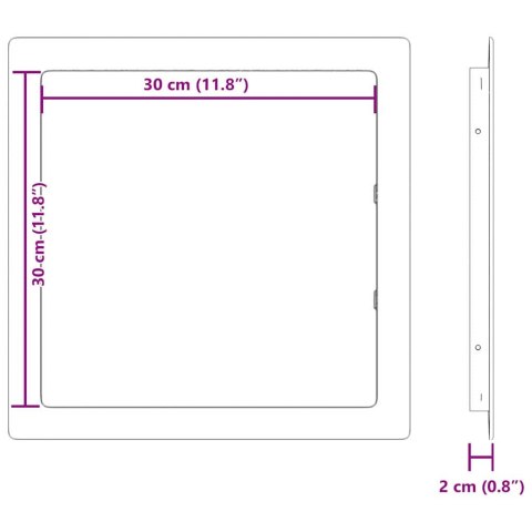 PANELE DOSTĘPU BIAŁY 35X35X2CM PLASTIK ABS