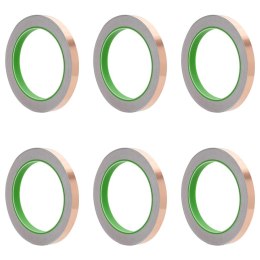 VidaXL Podwójnie klejąca taśma miedziana 6 pcs miedziany 2000 x 1 cm