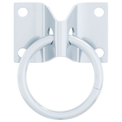 KÓŁKA UWIĄZOWE Z PŁYTKAMI 3 SZT. SREBRNE STALOWE