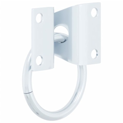 KÓŁKA UWIĄZOWE Z PŁYTKAMI 3 SZT. SREBRNE STALOWE