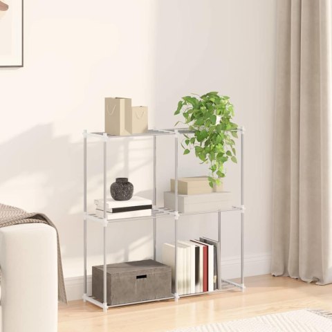 PÓŁKA DO PRZECHOWYWANIA Z PÓŁKĄ BIAŁY 43X27X90CM ALUMINIUM