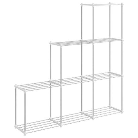 PÓŁKA DO PRZECHOWYWANIA Z PÓŁKĄ BIAŁY 43X27X90CM ALUMINIUM