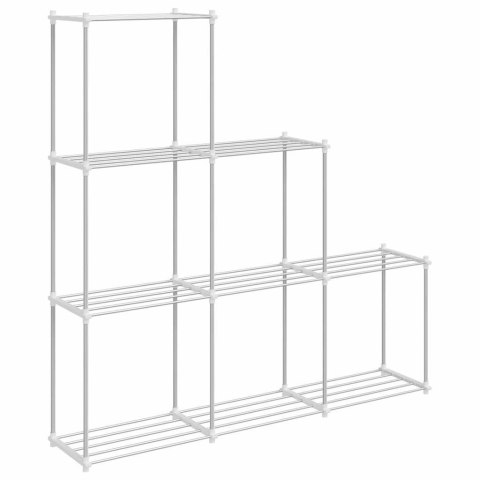 PÓŁKA DO PRZECHOWYWANIA Z PÓŁKĄ BIAŁY 43X27X90CM ALUMINIUM