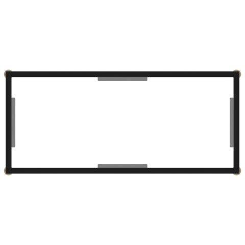 STOLIK KONSOLOWY PRZEZROCZYSTY 80X35X75CM SZKŁO HARTOWANE