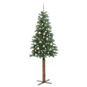 VidaXL Szczupła Choinka Zielony 210 cm PVC