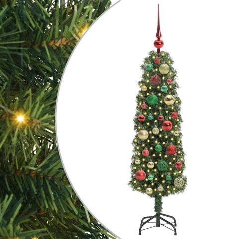 SZTUCZNA CHOINKA WITH LEDS ZIELONY 120CM PVC