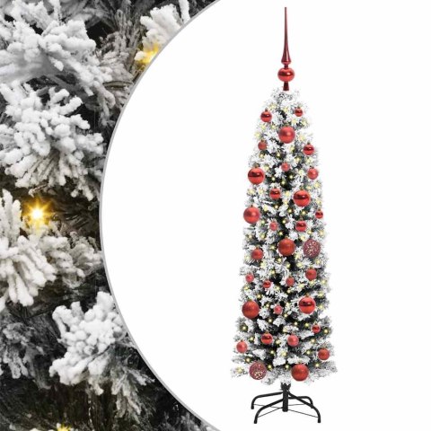 SZCZUPŁA CHOINKA Z PODSTAWĄ ZIELONY 150CM PLASTIK I METAL