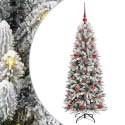 VidaXL Sztuczna choinka Biały 53 x 53 x 120 cm PVC, Plastik, Stal i PE