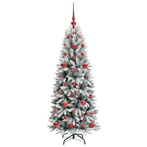 VidaXL Sztuczna choinka Biały 53 x 53 x 120 cm PVC, Plastik, Stal i PE