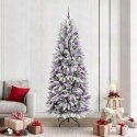 VidaXL Sztuczna choinka Biały 78 x 78 x 210 cm PVC, Plastik, Stal i PE