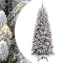 VidaXL Sztuczna choinka Biały 78 x 78 x 210 cm PVC, Plastik, Stal i PE