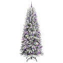 VidaXL Sztuczna choinka Biały 78 x 78 x 210 cm PVC, Plastik, Stal i PE