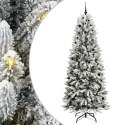 VidaXL Sztuczna choinka Biały 93 x 93 x 240 cm PVC, Plastik, Stal i PE