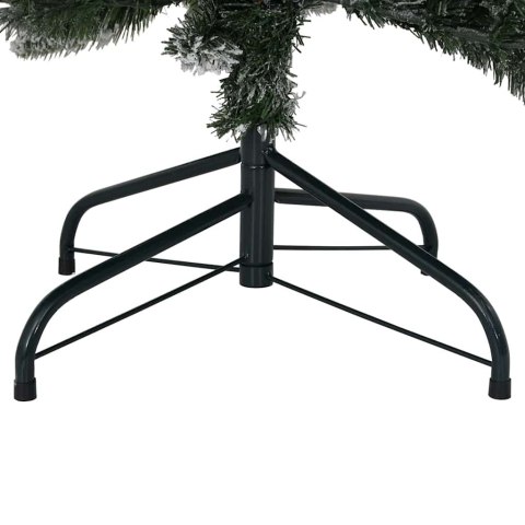 VidaXL Sztuczna choinka Biały 93 x 93 x 240 cm PVC, Plastik, Stal i PE