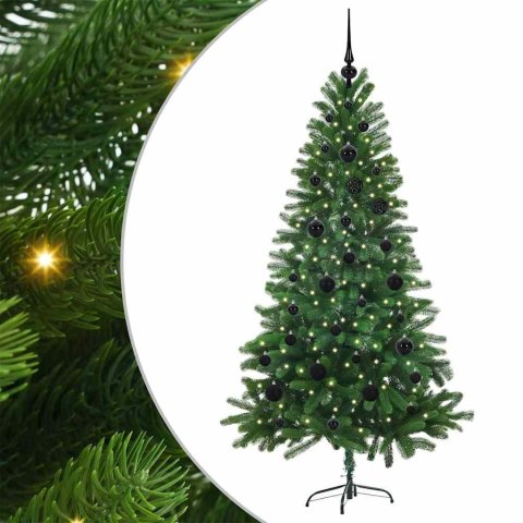 CHOINKA Z 150 DIODAMI LED Z PODSTAWĄ ZIELONA 150CM