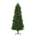 CHOINKA Z 300 DIODAMI LED Z PODSTAWĄ ZIELONA 240CM
