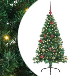 SZTUCZNA CHOINKA Z OŚWIETLENIEM WITH LEDS ZIELONY 150CM PVC