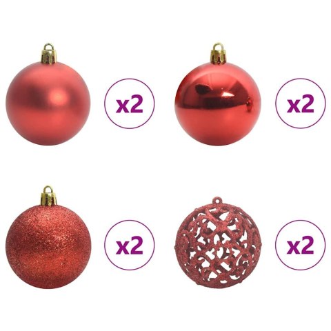 VidaXL Sztuczna choinka z zawiasami z podstawą Zielony 120 cm PE i PVC