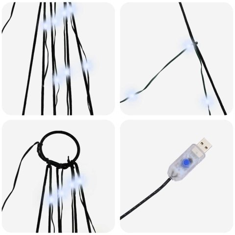 CHOINKA ŚWIĄTECZNA LED CHŁODNA BIEL 511CM METAL