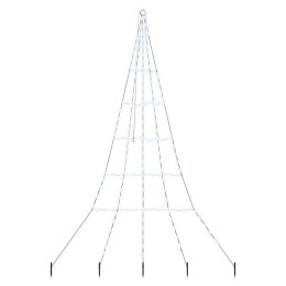 CHOINKA ŚWIĄTECZNA LED CHŁODNA BIEL 511CM METAL