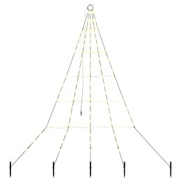 CHOINKA ŚWIĄTECZNA LED CIEPŁA BIEL 511CM METAL