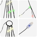 CHOINKA ŚWIĄTECZNA LED WIELOKOLOROWE 511CM METAL