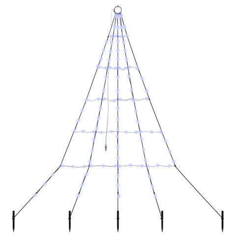 CHOINKA ŚWIĄTECZNA LED Z 112 DIODAMI LED NIEBIESKI 511CM METAL