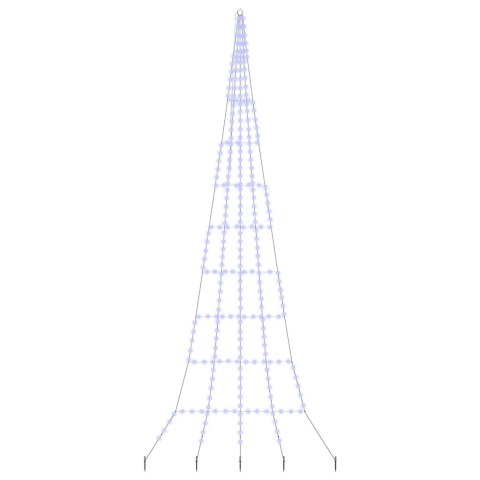 CHOINKA ŚWIĄTECZNA LED Z 276 DIODAMI LED NIEBIESKI 511CM METAL