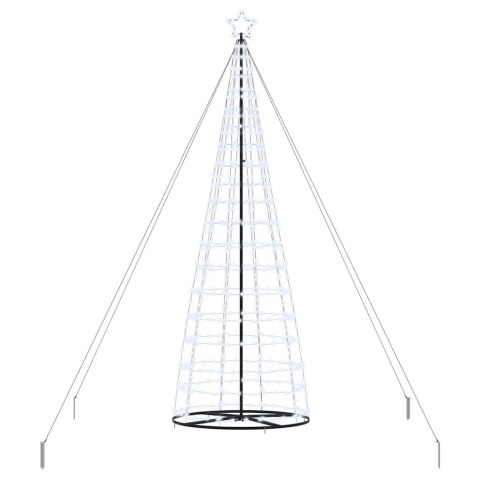 CHOINKA ŚWIĄTECZNA LED Z PODSTAWĄ CHŁODNA BIEL 400CM ŻELAZO