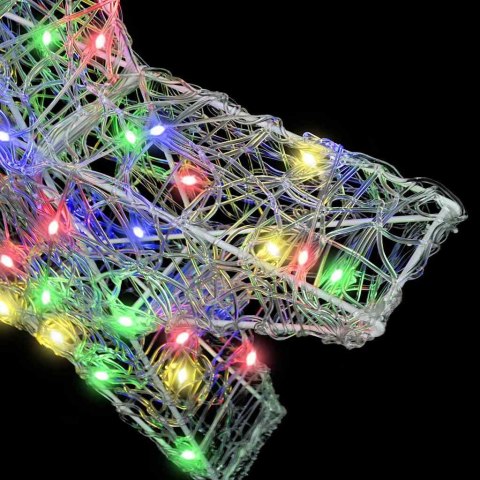 3D GWIAZDA WIELOKOLOROWE 55X 53.5X 10CM AKRYL