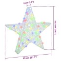 3D GWIAZDA WIELOKOLOROWE 55X 53.5X 10CM AKRYL