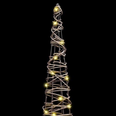 CHOINKA 3 PCS CIEPŁA BIEL 40CM 60CM 80CM RATTAN