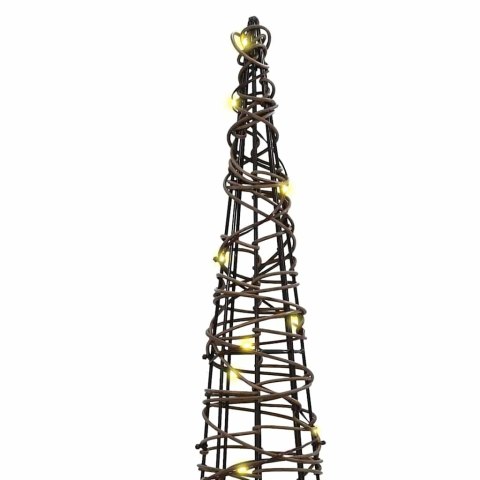 CHOINKA 3 PCS CIEPŁA BIEL 40CM 60CM 80CM RATTAN