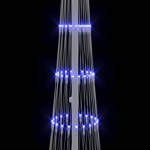 CHOINKA ŚWIĄTECZNA LED NIEBIESKI 138.5X138.5X399CM METAL