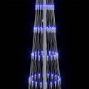 CHOINKA ŚWIĄTECZNA LED NIEBIESKI 138.5X138.5X399CM METAL