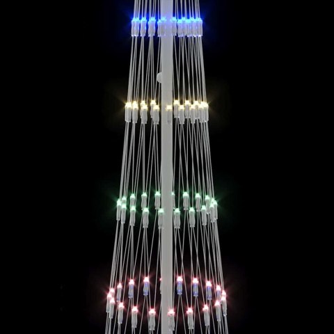 CHOINKA ŚWIĄTECZNA LED WIELOKOLOROWE 138.5X138.5X399CM