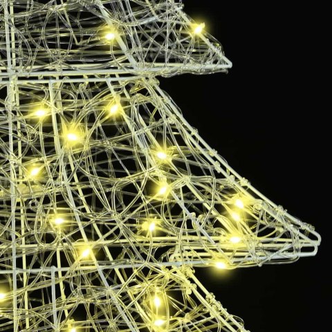 CHOINKA Z 100 DIODAMI LED CIEPŁA BIEL 120CM AKRYL