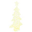 CHOINKA Z 160 DIODAMI LED CIEPŁA BIEL 150CM AKRYL