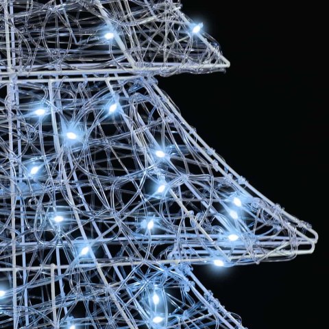 CHOINKA Z 160 DIODAMI LED ZIMNA BIEL 150CM AKRYL